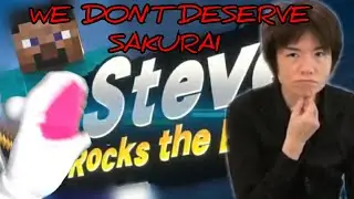 A Talking Sock Reacts to Minecraft Steve in Super Smash Bros. Ultimate Reveal