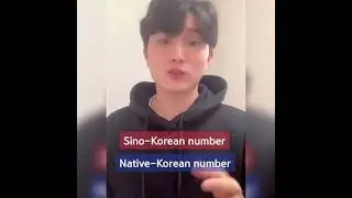 SINO vs NATIVE🇰🇷 korean have 2 types of numbers. No wonder sometimes we heard differently.