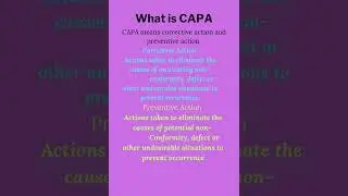 What is CAPA