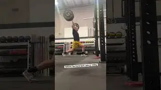 Behind The Neck Split Jerk @ 100kg