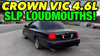 Ford Crown Victoria 2004 года выпуска, 4,6 л, V8, настоящий двойной выхлоп с громкоговорителями SLP!
