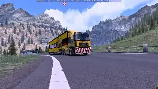 ETS2 1.44 MAP COMBO | MAN F2000 V10 | Cross the Alps! Stuttgart (D) - Milan (I) | 2K 1440p