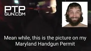 Maryland traffic stop, armed citizen and knowledgeable cop