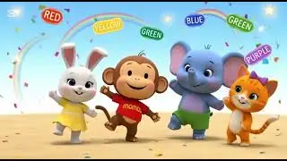 Learn colour name with momo and friendstv🥳🫠