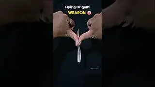 Flying Origami Weapon 🎯 | Easy tutorial