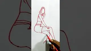 pen drawing #shorts #short video #pencil art #drawing #live art #art #sketch 😍