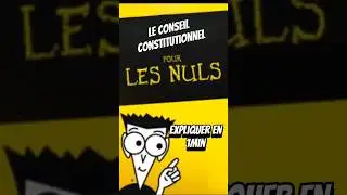 Le conseil constitutionnel pour les NULS !  Expliquer en 1 minute chrono !