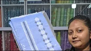 Exclusive handloom Jamdani cotton one peice new collection live (+8801723094152)