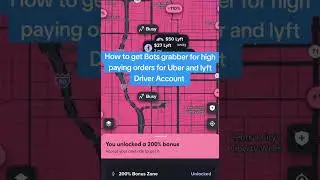 How to get bot grabber for Uber and lyft Driver Account #uberdrivers #uber #lyft #driver #usa #cad