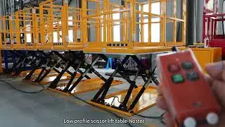 Low profile scissor lift table for goods loading from Nostec