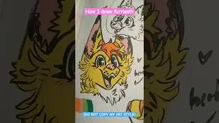Goofy ah Furry drawing #furry #furryart #fursona #drawing