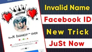 How to make invalid name facebook id 2022|how to make invalid emoji name facebook account 2022