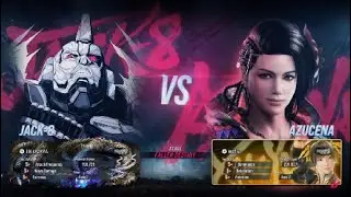 TEKKEN&trade;8 Ranked Matches ~ Raijin ~ Jack-8 (Jin) vs. Azucena part 1 4K!