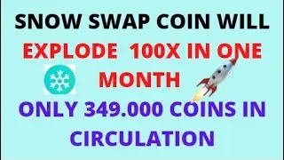 SNOW SWAP (SNOW COIN) THE NEXT 100X GEM! HUGE POTENTIAL (REAL 100X NOT CLICKBAIT)