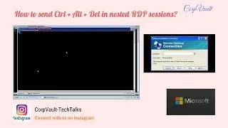 Как отправить Ctrl + Alt + Del во вложенных сеансах RDP?