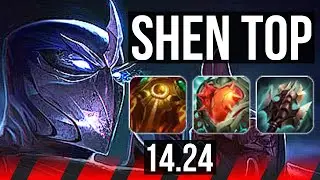 SHEN vs K'SANTE (TOP) | 6 solo kills, Rank 15 Shen | NA Challenger | 14.24