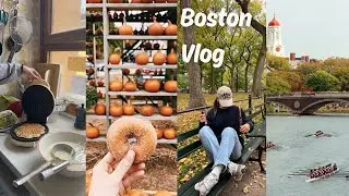 New England Fall Adventures: Apple Picking, Pumpkin Carving, & Rowing at Head of the Charles! 🍂🍎🎃
