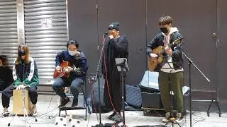 那裡只得我共你 / 銀河修理員 (Cover by Chris+Kingsley+Ken) @旺角銀行中心Busking 2020.12.06