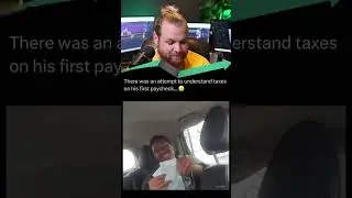 Kid gets a surprise on his first pay check 😂