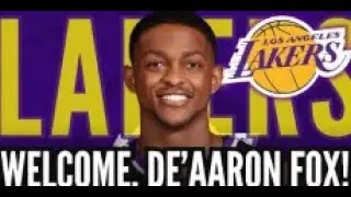 CONFIRMED: DE&rsquo;AARON FOX JOINS THE LAKERS IN A MOVE THAT SHAKES THE WEST | lakers news