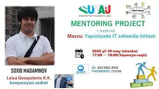 UYAJ Mentoring 3 -Webinar Sohib Madaminov
