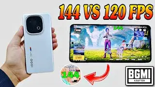 IQOO 13 144 FPS BGMI Test and Comparison with 120 FPS *Shocking Results