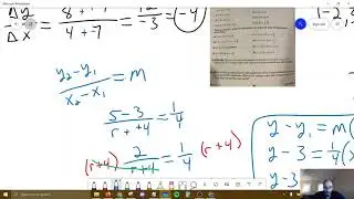 Finding slope and missing points worksheet