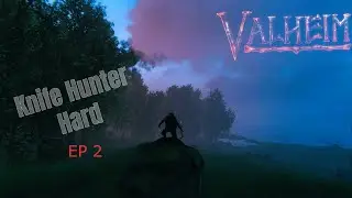 KnifeHunter Hard EP 2 | Bronze and find Haldor | Valheim Playthrough (no commentary)