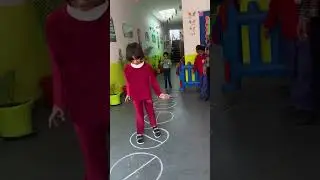 Chalk Shapes Jumping Game ❤️🦋.#chalk #shapes #jumping #games #weekend #activityforkids #bhiwadi 🌸