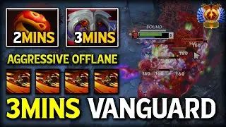 AGGRESSIVE OFFLANE GOD AXE | 2Mins Ring of Health & 3Mins Vanguard Early Farm Like A Machine Dota 2