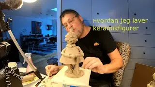 Hvordan man laver keramikfigurer. Et eksempel på  en lille keramik figur. #keramik