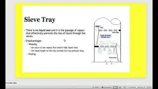 sieve trays distillation column