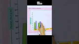 DOUBLE BAR GRAPH 3D MODEL/  #mathsproject #diy #schoolproject #shorts