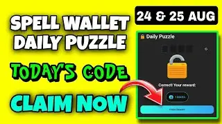 Spell Wallet Daily Puzzle Today 24 August | Spell Wallet Today Puzzle | Spell Wallet Secret Code
