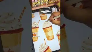 Procreate Easy Drawing Tutorial - Pumpkin Latte Autumn Drink #procreate #drawingtutorial #ipadpro