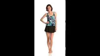 Maxine Fauna Skirtini One Piece | SwimOutlet.com
