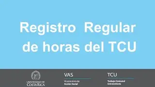 Registro Regular de horas (Estudiantes)