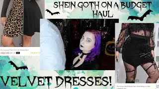 Бюджетный гот SHEIN готическое бархатное платье HAUL ведьмовский альтернативный стиль 💜🦇💜
