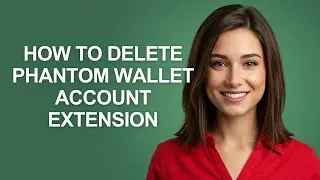 How to Delete Phantom Wallet Account Extension - AshleyHowTo