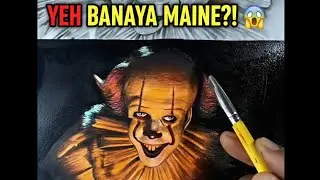 Pennywise Drawing with three different mediums | pencil shading | pencil Colour | water colour 