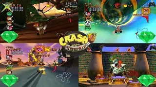 Crash Nitro Kart XBOX 101% Adventure Mode Part 18: Green Gem Cup [Jan 30 2026]