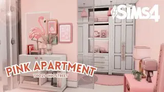 Pink Apartment🩷 | 1310 21 Chic Street | The Sims 4 | Relaxing Stop Motion Build | No CC