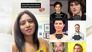 Critics Choice Awards winners and their Fragrance match 😉#perfumetok #fragrancetiktok 