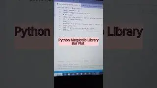 Python Matplotlib Library|Bar Plot 📊#shorts #youtubeshorts #trending #viralvideo #python #library