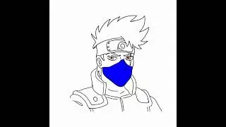kakashi || line drawing || digital art || WhatsApp status || naruto