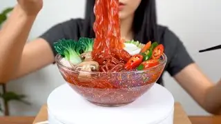 Crystal Fire Noodles ASMR #asmr #food 