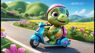 Twinkle Turtle's Magic Scooter | Fun Turtle Song for Kids | Magical Scooter Adventure