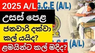 2025 A/L Exam තවත් කල් යනවද 🔴 A/L Exam new dates confirmed