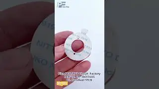 Round flex PCB with PSA, flex PCB cable #flexpcb #pcb #pcbfactory #electronics #circuit