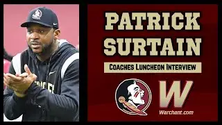 Coach Patrick Surtain Interview | FSU Football Preseason Coaches Luncheon | Warchant TV #FSU